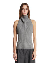 Gray High-Neck Top | PDP | Antonia