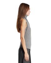 Gray High-Neck Top | PDP | Antonia