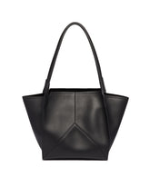 Black Victoria Leather Tote | PDP | Antonia