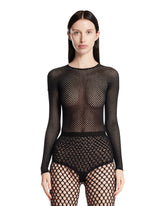 Black RHW Mesh Bodysuit | PDP | Antonia