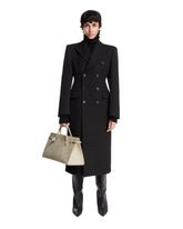 Black Double Breast Coat | PDP | Antonia