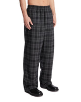 Gray Wool Checkered Pants | PDP | Antonia