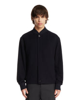 Blue Oasi Cashmere Elements Bomber Jacket | PDP | Antonia