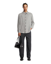 Gray Cashmere and Silk Shirt | PDP | Antonia