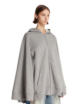 7 For All Mankind Gray Zip Oversized Sweatshirt | PDP | Antonia