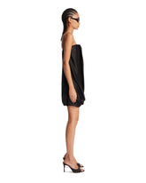 Black Satin Mini Dress | PDP | Antonia