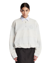 Gray Striped Cotton Sweatshirt | PDP | Antonia