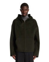 Green Cashmere Hooded Jacket | PDP | Antonia