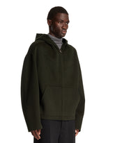 Green Cashmere Hooded Jacket | PDP | Antonia