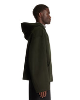 Green Cashmere Hooded Jacket | PDP | Antonia