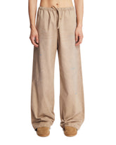 Beige Wide-Leg Cotton Trousers | PDP | Antonia