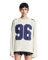 Beige Cotton Logo T-Shirt | PDP | Antonia