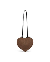 Brown Paper Straw Le Coeur Bag | PDP | Antonia