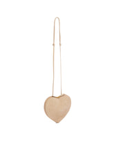 Beige Suede Le Coeur Bag | PDP | Antonia