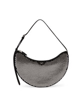 Black Studded One Piece Demi Lune Bag | PDP | Antonia
