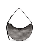 Black Studded One Piece Demi Lune Bag | PDP | Antonia