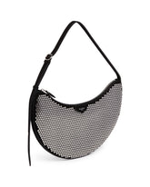 Black Studded One Piece Demi Lune Bag | PDP | Antonia