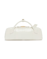 White Le Teckel Leather Pouch | PDP | Antonia