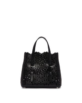 Black Leather Mina 20 Bag | PDP | Antonia