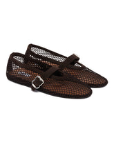 Ballerine Fishnet Marroni | PDP | Antonia
