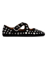 Black Criss-Cross Flat Ballerina Shoes | PDP | Antonia