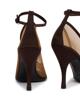 Brown Mesh Pumps | PDP | Antonia