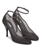 Gray Mesh Pumps | PDP | Antonia