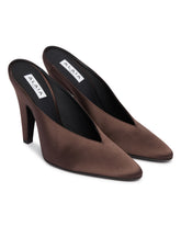 Mules Cone In Raso Marroni | PDP | Antonia