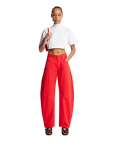 T-Shirt Cropped In Cotone Bianca | PDP | Antonia