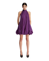 Abito A Palloncino In Nylon Viola | PDP | Antonia