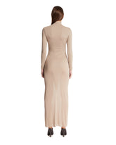 Beige Body-Conscious Jersey Dress | PDP | Antonia