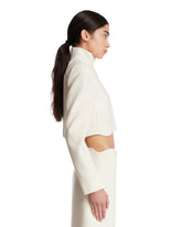 White Tailored Wool Crepe Jacket | PDP | Antonia