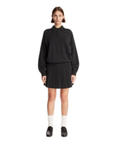 Gray Wool Polo Dress | PDP | Antonia