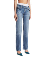 Blue Slim Boxer Waist Jeans | PDP | Antonia