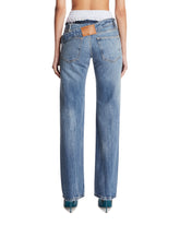 Blue Slim Boxer Waist Jeans | PDP | Antonia