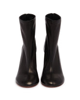 Black Leather Iris Ankle Boots | PDP | Antonia