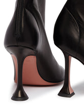 Black Leather Iris Ankle Boots | PDP | Antonia