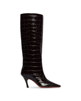 Black Leather Mona Boots | PDP | Antonia