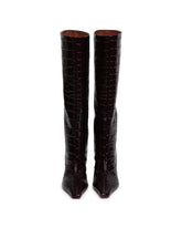 Black Leather Mona Boots | PDP | Antonia