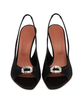 Black Suede Camelia Mini Pumps | PDP | Antonia
