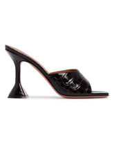 Black Leather Lupita Mules | PDP | Antonia