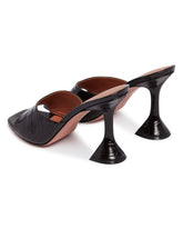 Black Leather Lupita Mules | PDP | Antonia