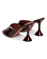 Burgundy Glossy Leather Lupita Mules | PDP | Antonia
