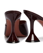 Burgundy Glossy Leather Lupita Mules | PDP | Antonia