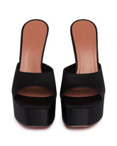 Black Dalida Platform Mules | PDP | Antonia