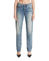 Blue Straight-Leg Jeans | PDP | Antonia