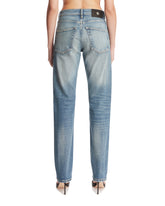 Blue Straight-Leg Jeans | PDP | Antonia