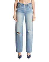 Blue Straight-Leg Jeans | PDP | Antonia