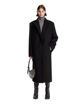 Black Long Wool Coat | PDP | Antonia