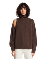Maglione Con Cut-out Marrone | PDP | Antonia